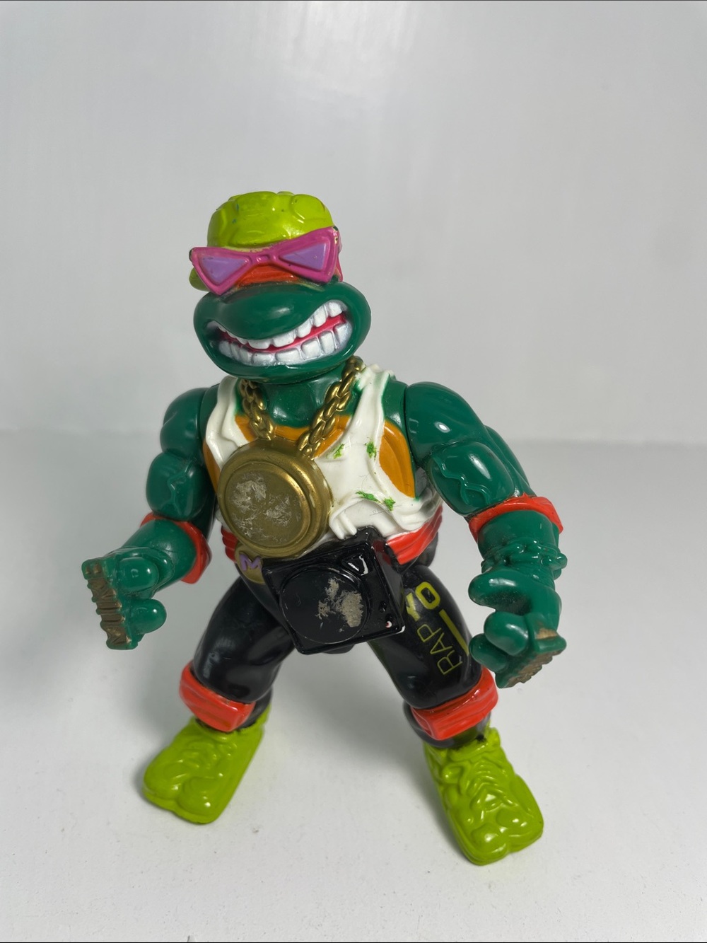 TMNT 1991 Teenage Mutant Ninja Turtles Rappin Mike Action Figure
